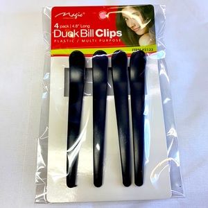 Magic Collection 4 Pack Duck Bill Clips plastic